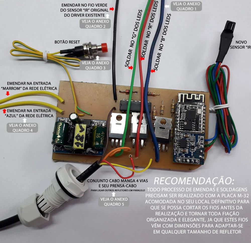 Placa M-32 instruções